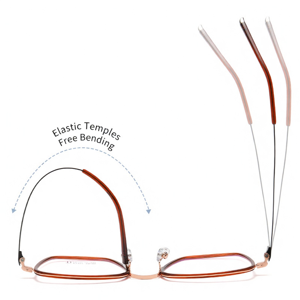 Eyeao Square Acetate Pure titanium Optical frames R2327