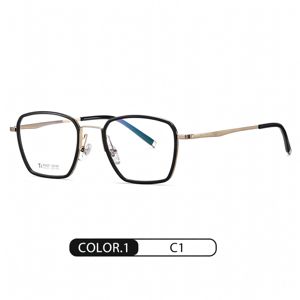 Eyeao Square Acetate Pure titanium Optical frames R2327