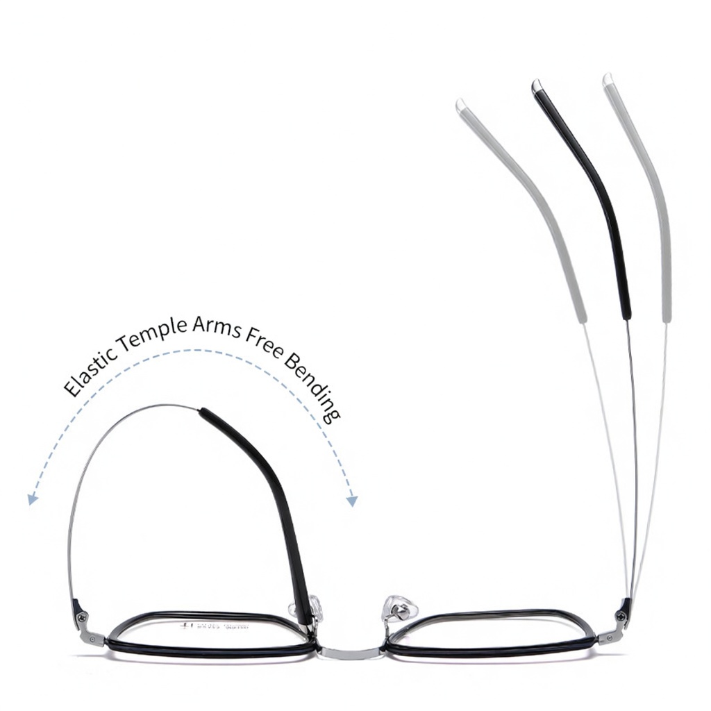 Eyeao Square Acetate Pure titanium Optical frames R2323