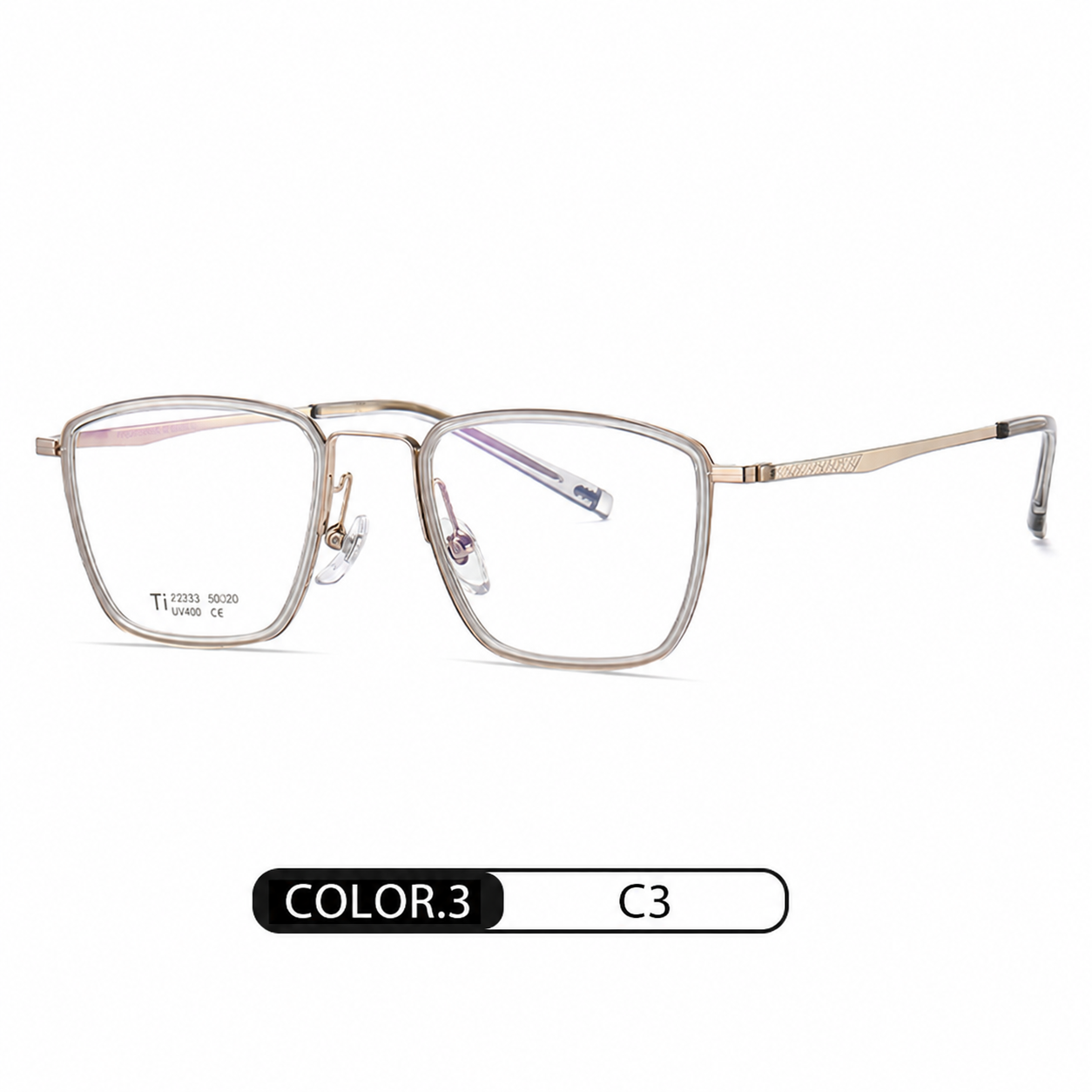 Eyeao Square Acetate Pure titanium Optical frames R2323