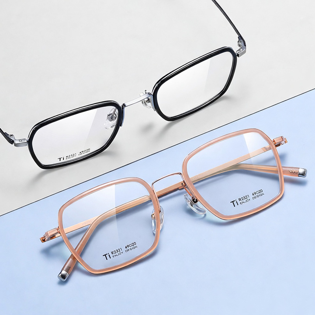 Eyeao Square Pure titanium Acetate Optical frames R2321