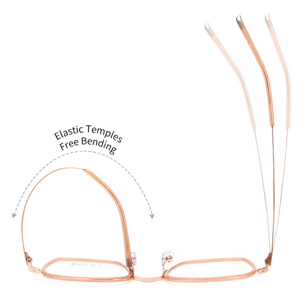 Eyeao Square Pure titanium Acetate Optical frames R2321