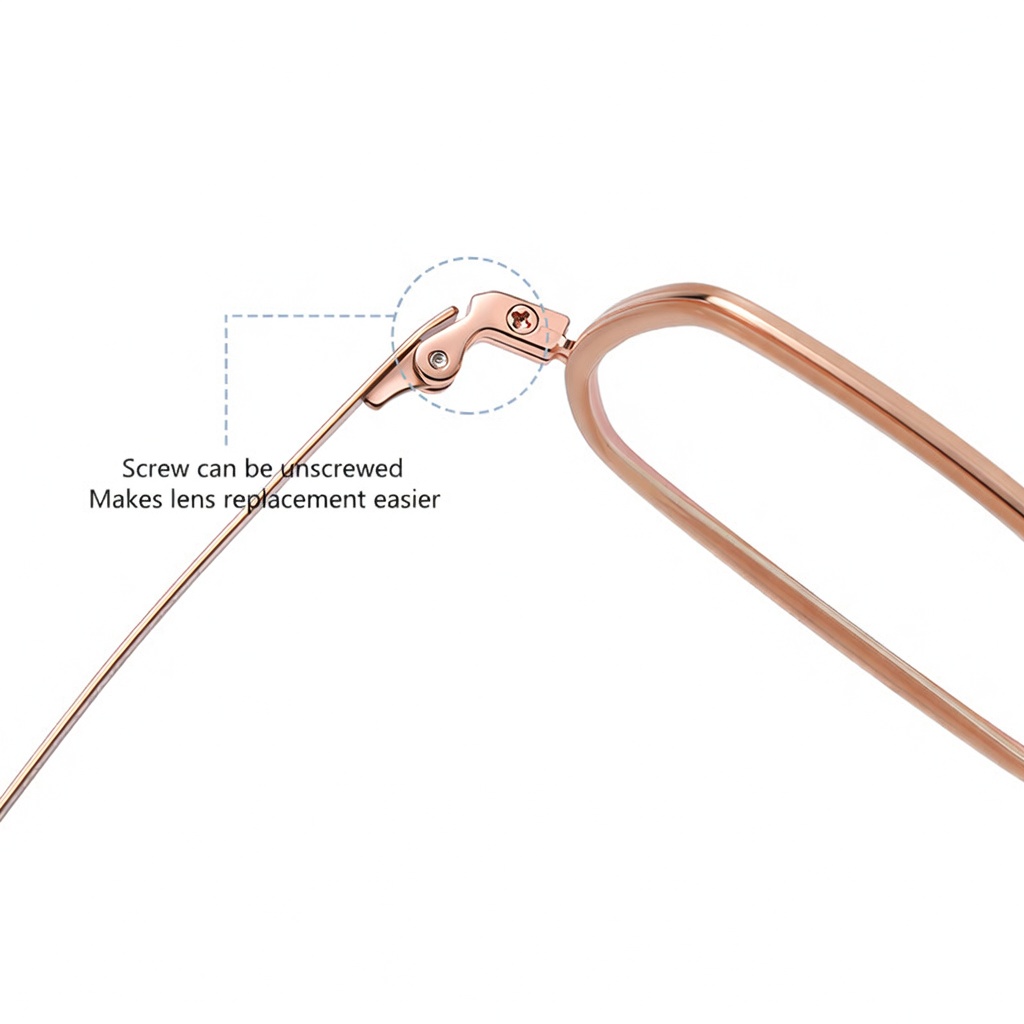 Eyeao Square Pure titanium Acetate Optical frames R2321