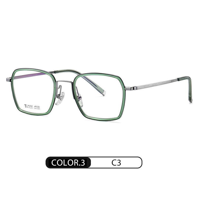 Eyeao Square Pure titanium Acetate Optical frames R2321