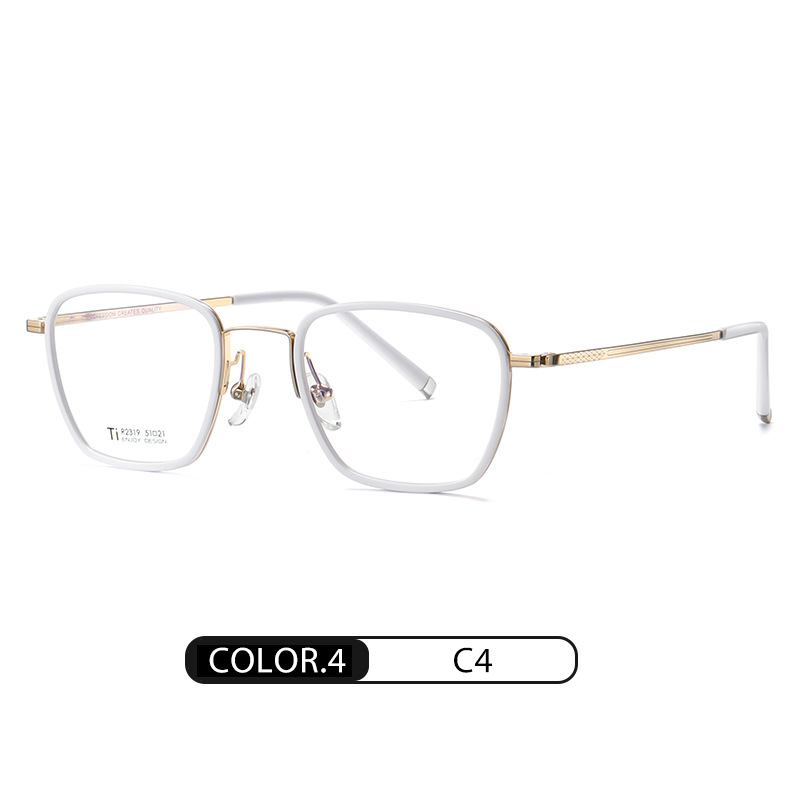 Eyeao Square Acetate Pure titanium Optical frames R2319