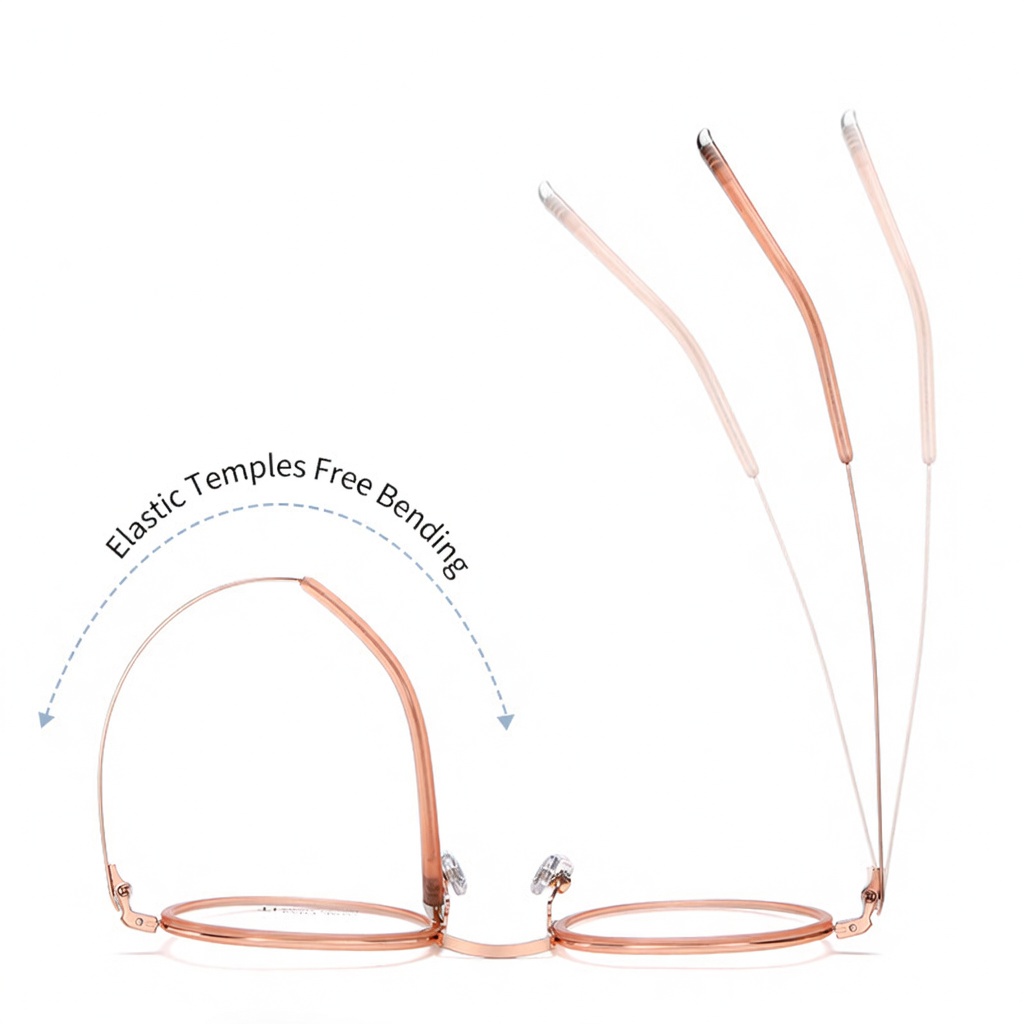 Eyeao Round Pure titanium Acetate Optical frames R2313