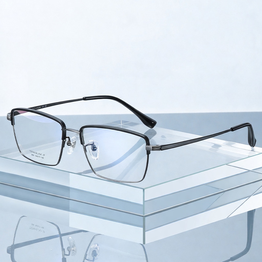Eyeao Square Pure titanium Optical frames YJ2031