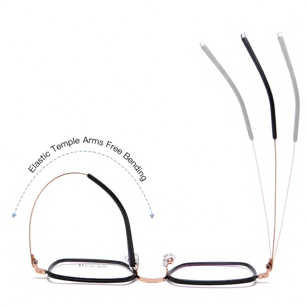 Eyeao Square Pure titanium Acetate Optical frames R2326