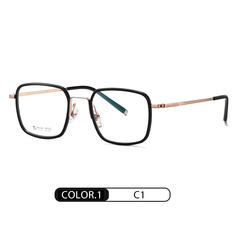 Eyeao Square Pure titanium Acetate Optical frames R2326