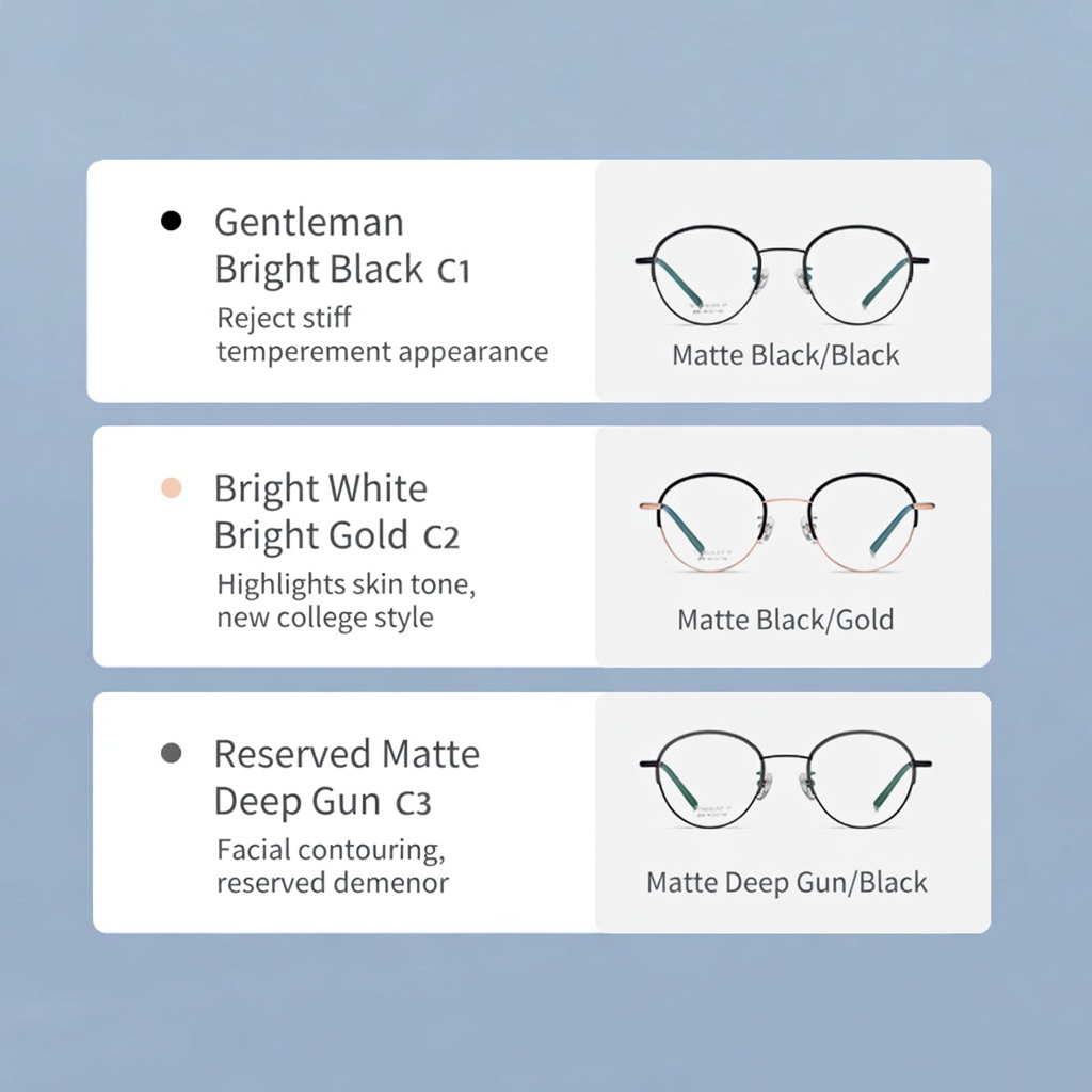 Eyeao Round Pure titanium Optical frames YJ2035