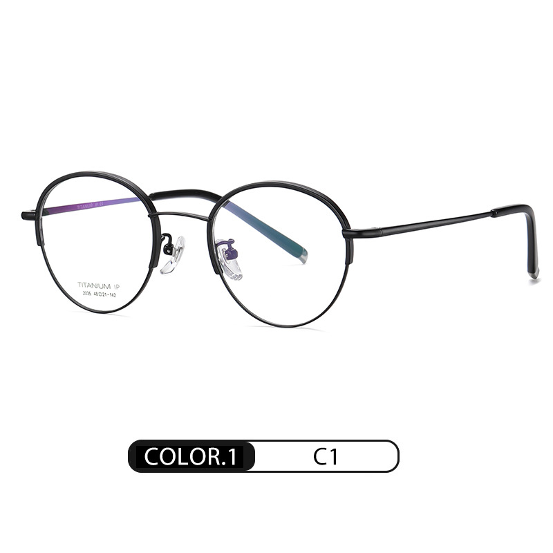 Eyeao Round Pure titanium Optical frames YJ2035