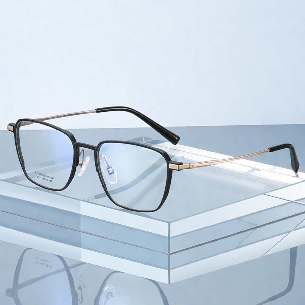 Eyeao Square Pure titanium Optical frames YJ2011