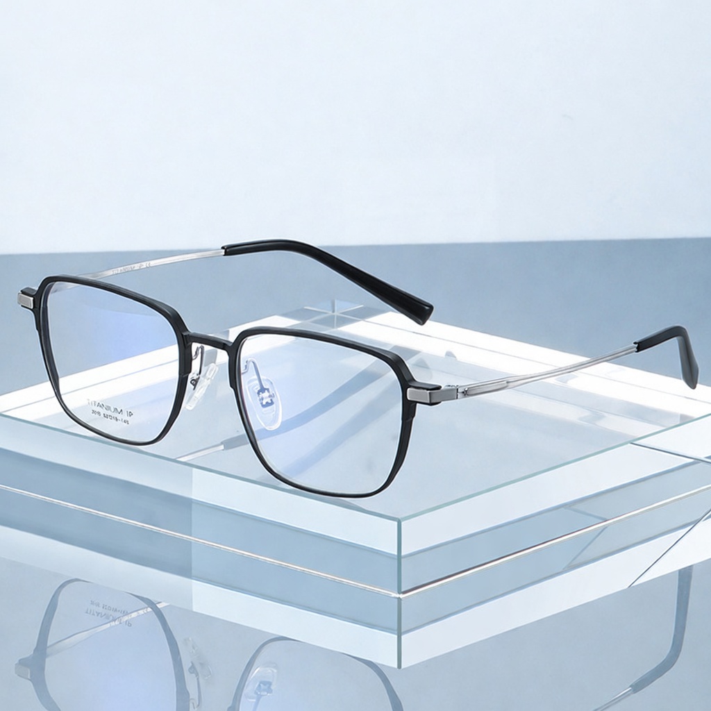 Eyeao Square Pure titanium Optical frames YJ2010