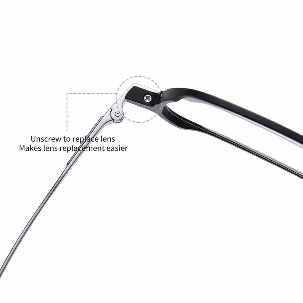 Eyeao Square Pure titanium Optical frames YJ2010