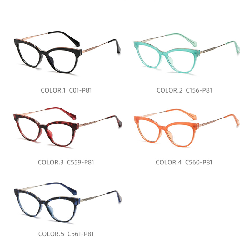 Eyeao Cat eye TR90 Blue light blocking Optical frames J836