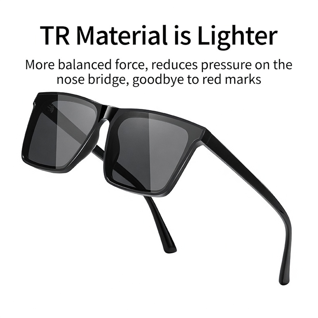 Eyeao Square Polarized UV400 Sunglasses