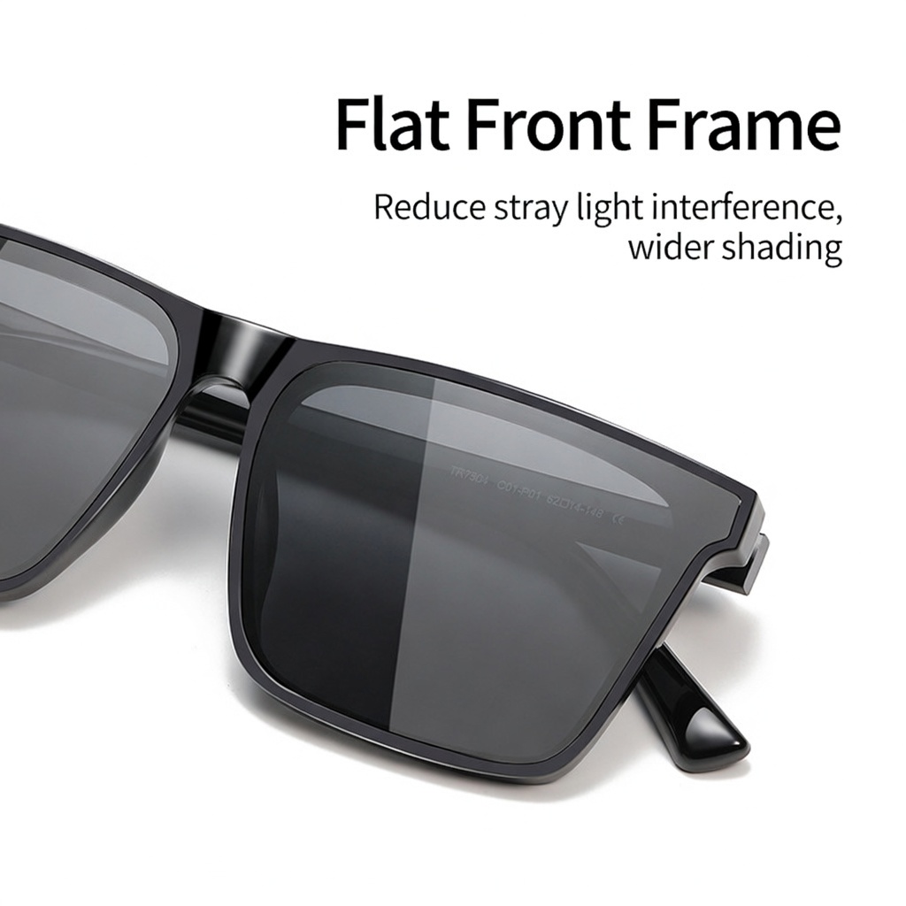 Eyeao Square Polarized UV400 Sunglasses