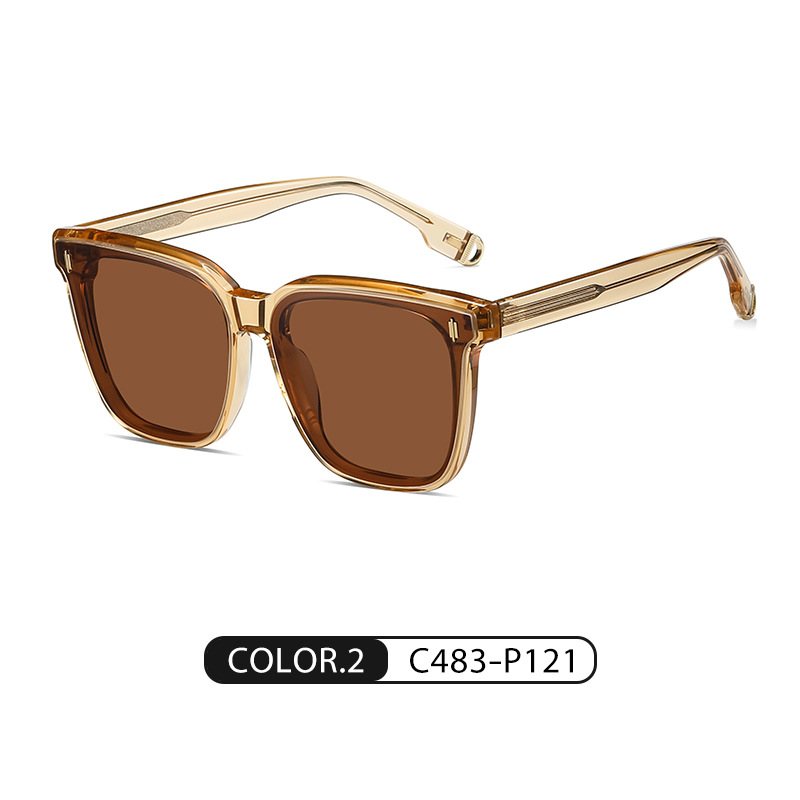 Eyeao Square Acetate Polarized Sunglasses