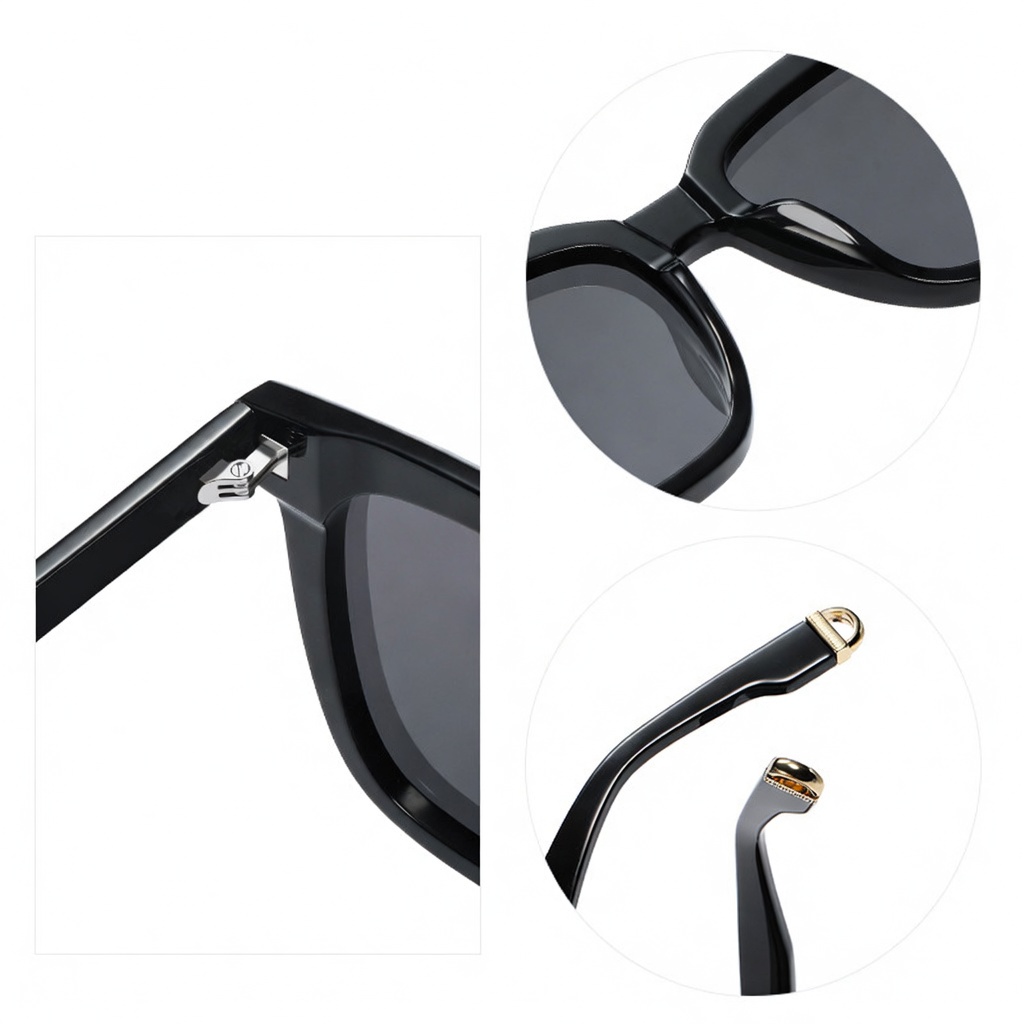Eyeao Square Acetate Polarized Sunglasses