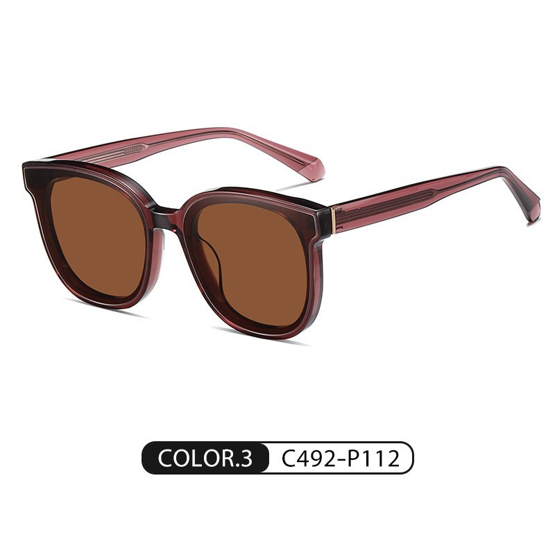 Eyeao Square Acetate Polarized Sunglasses