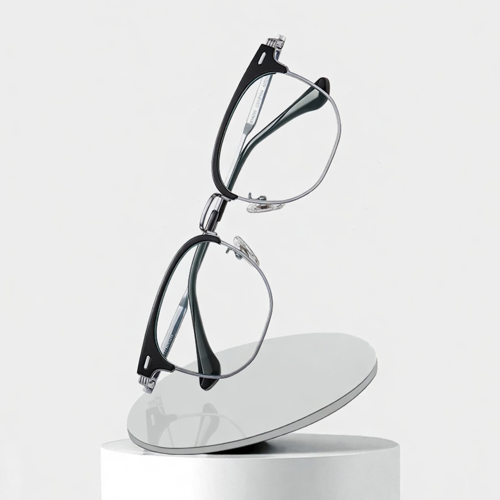 Eyeao Square Pure titanium Blue light blocking Optical frames ST6205