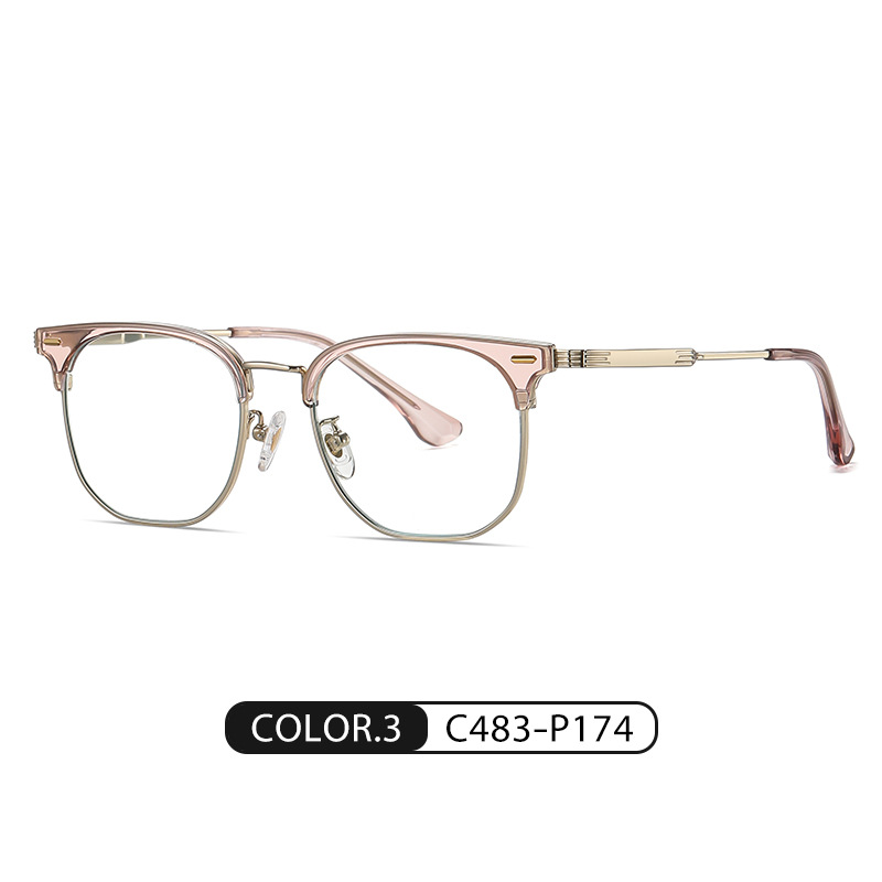 Eyeao Square Pure titanium Blue light blocking Optical frames ST6205