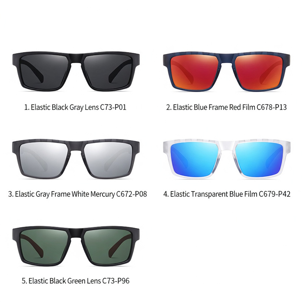 Eyeao Square Polarized Sunglasses TR7521