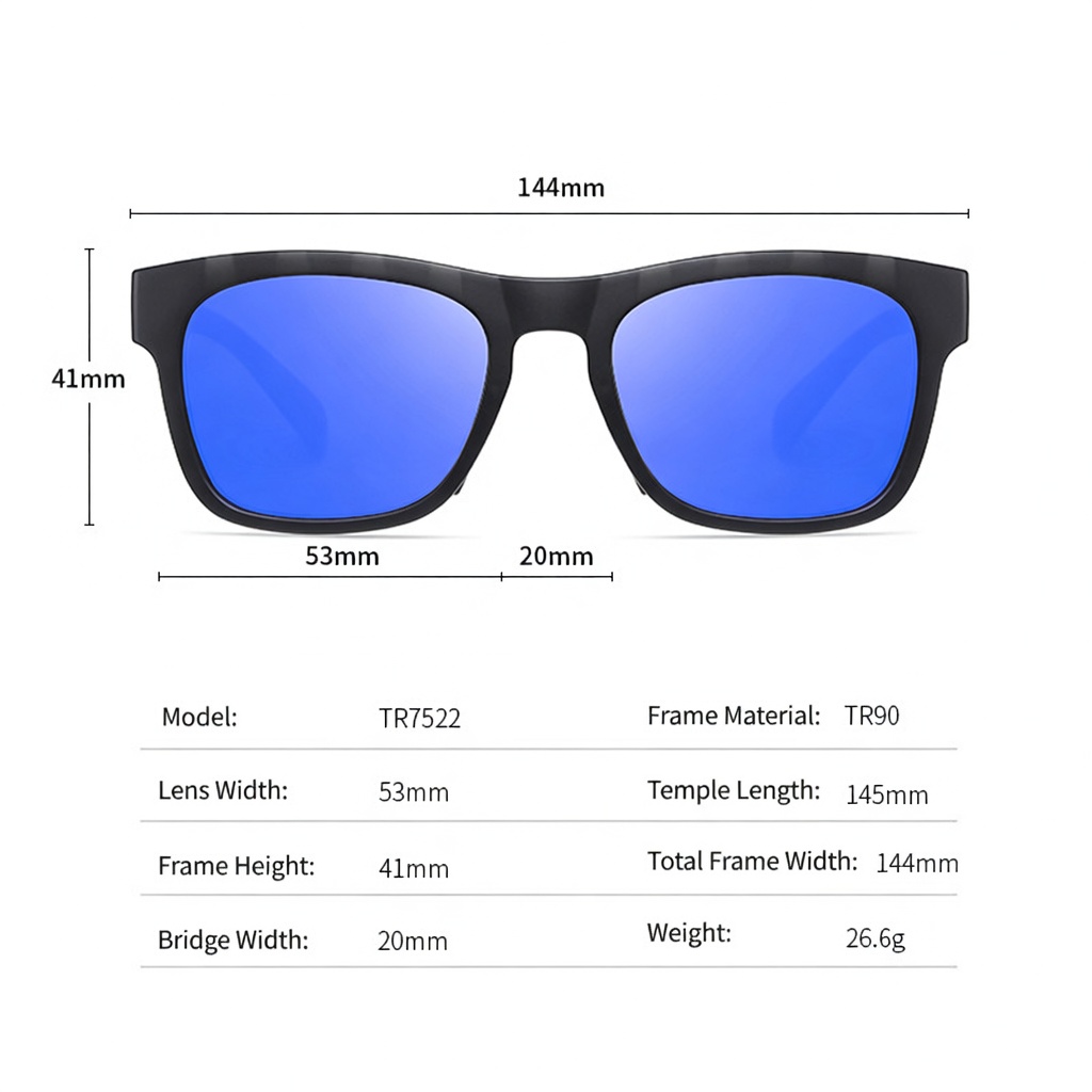 Eyeao Polarized Sunglasses TR7522