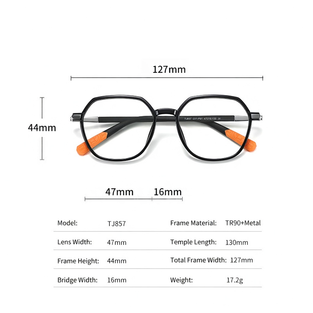 Eyeao TR90 Blue light blocking Optical frames TJ857