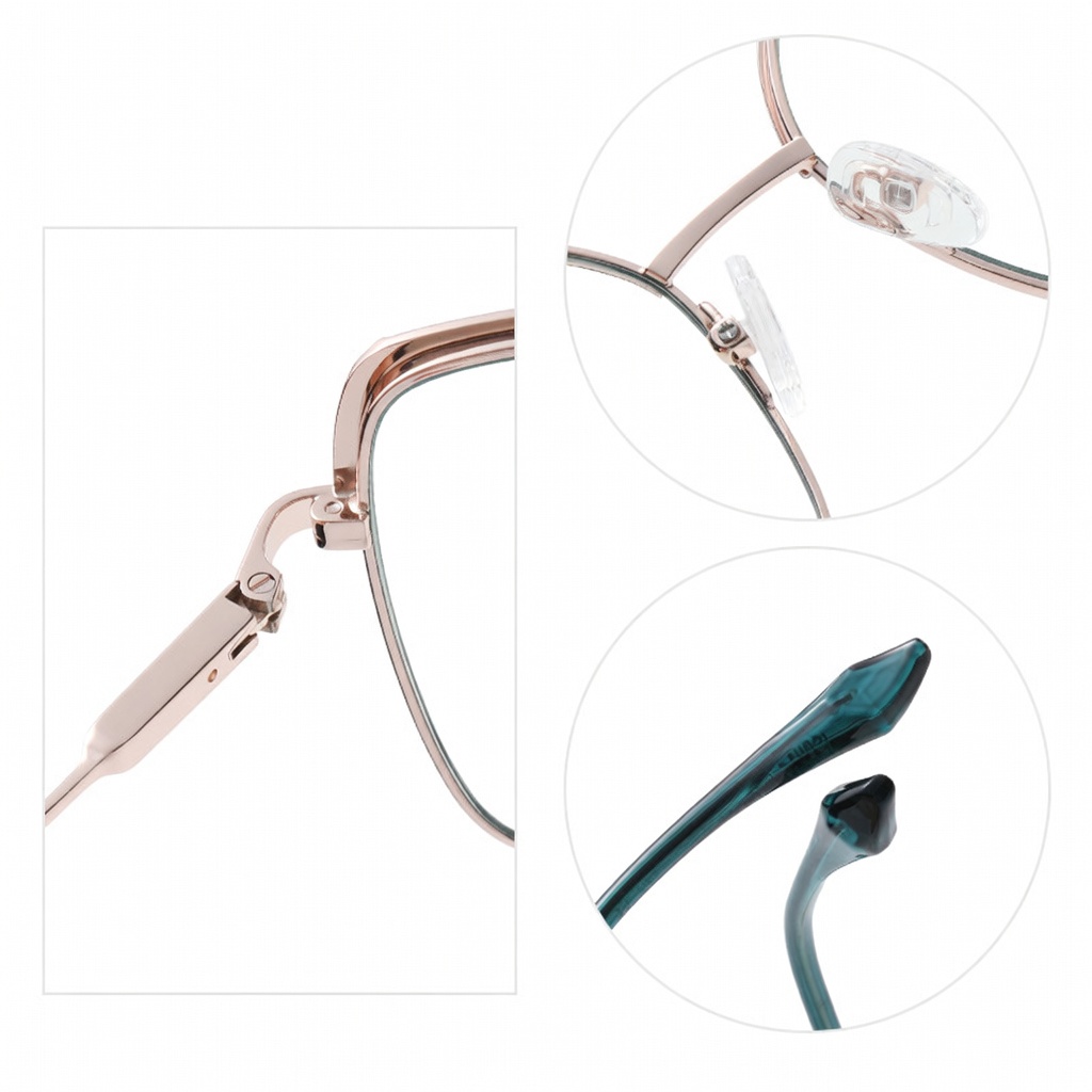 Eyeao Metal Blue light blocking Optical frames JS8617