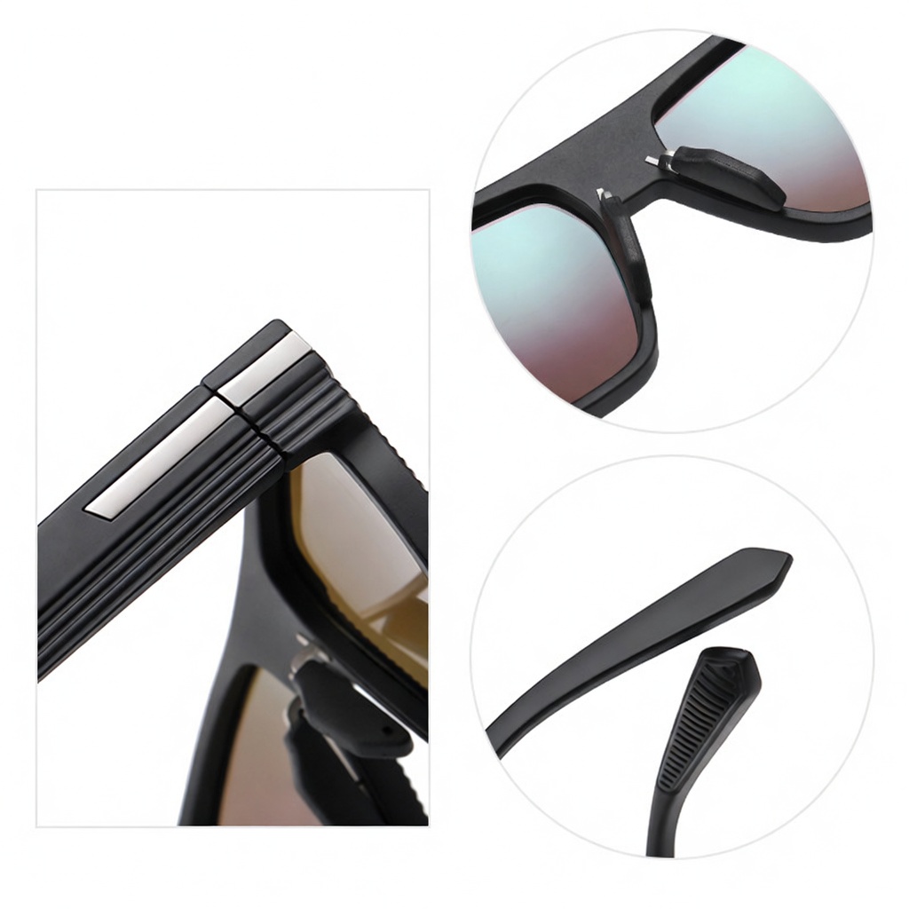 Eyeao Square UV400 Sunglasses TR7523