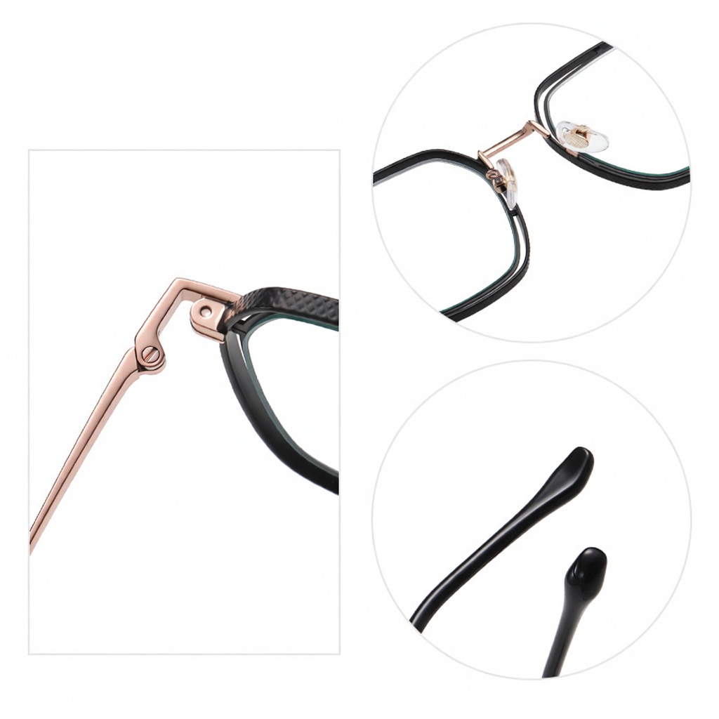 Eyeao Metal Blue light blocking Optical frames JS8601