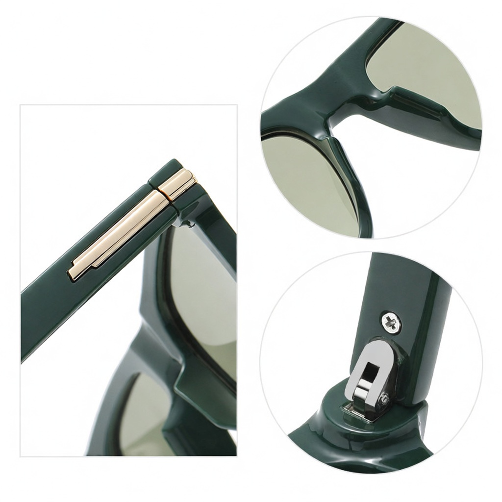 Eyeao Square Polarized UV400 Sunglasses TR7528