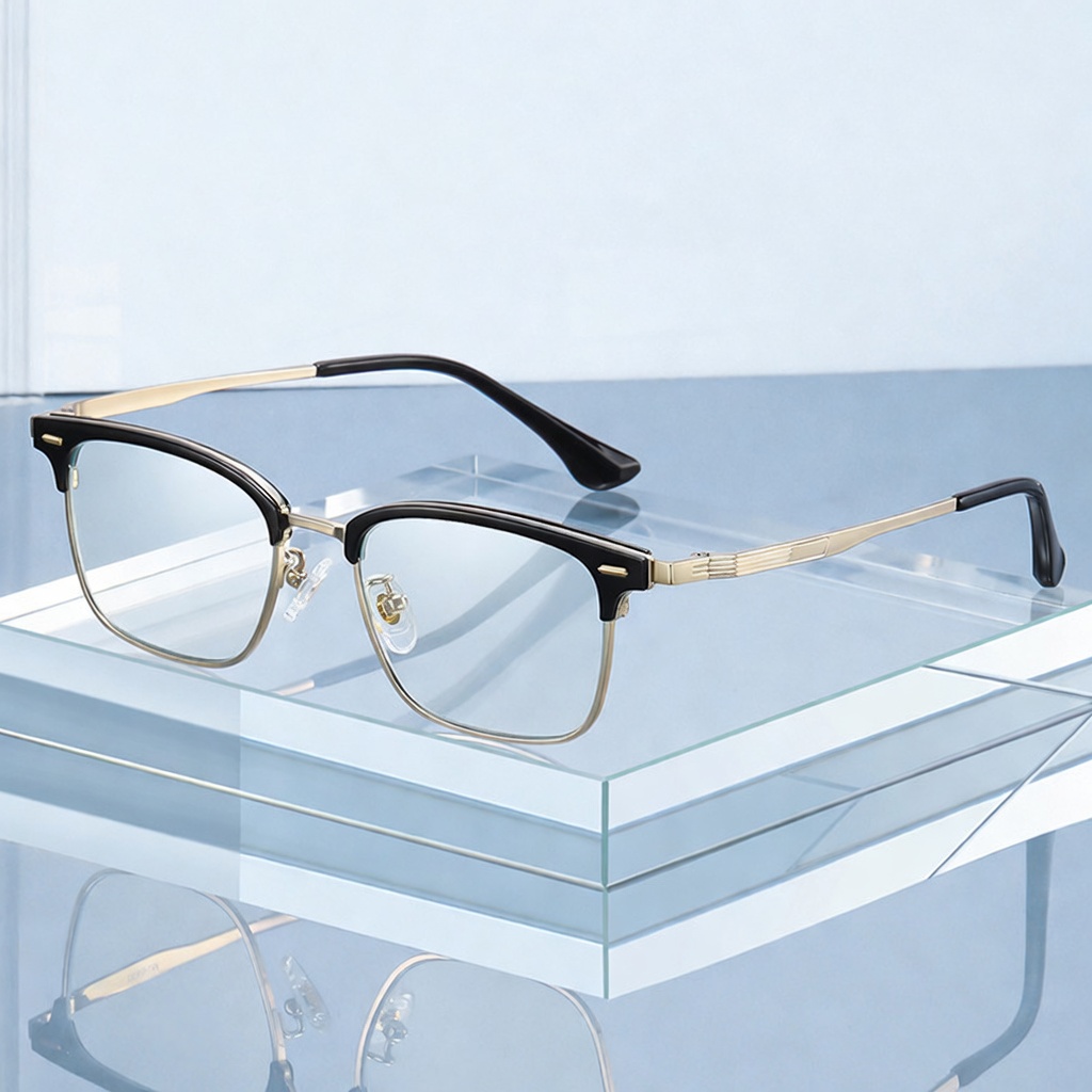 Eyeao Square Pure titanium Blue light blocking Optical frames ST6206