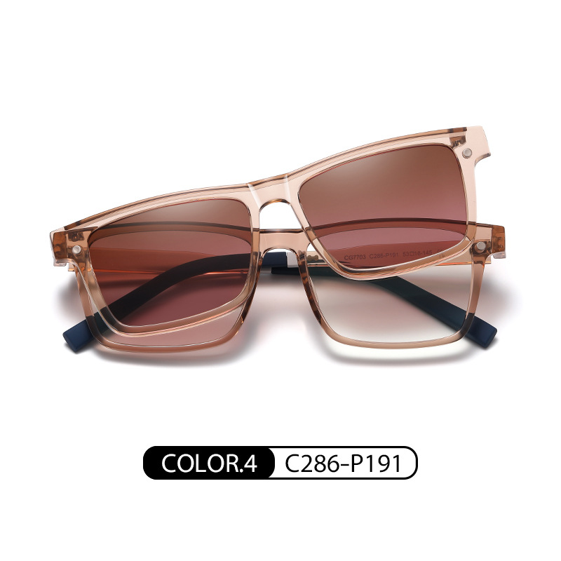 Eyeao Square TR90 Polarized Sunglasses CG7703