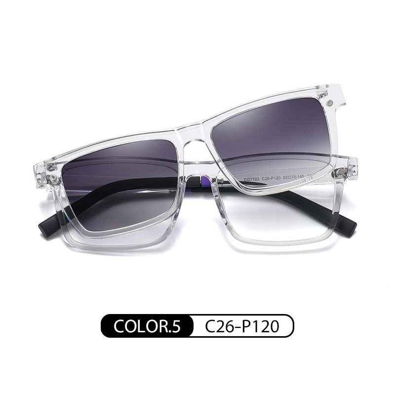 Eyeao Square TR90 Polarized Sunglasses CG7703