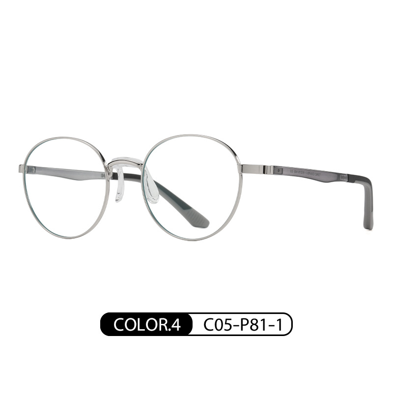 Eyeao Oval Silica gel Blue light blocking Optical frames TJ842