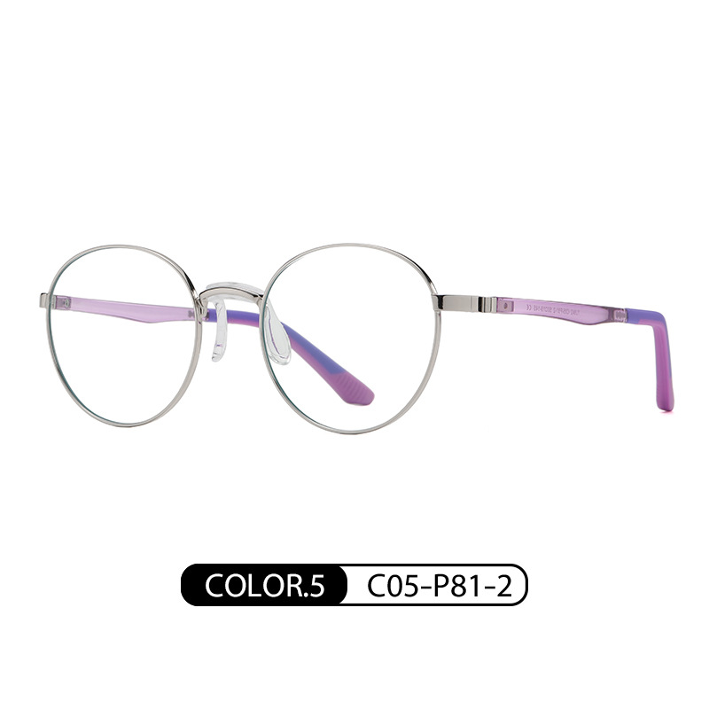 Eyeao Oval Silica gel Blue light blocking Optical frames TJ842