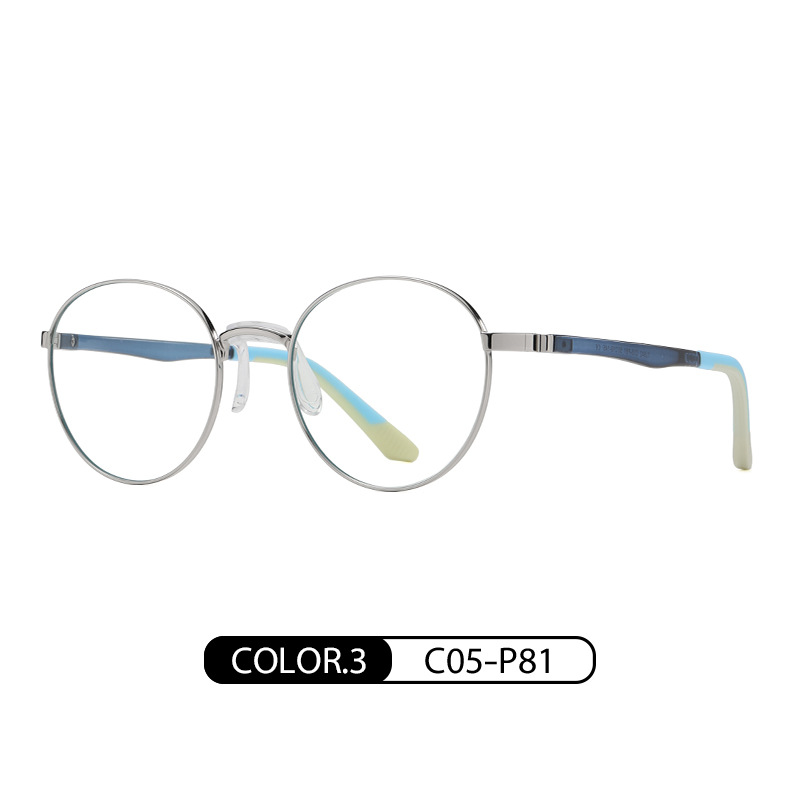Eyeao Oval Silica gel Blue light blocking Optical frames TJ842