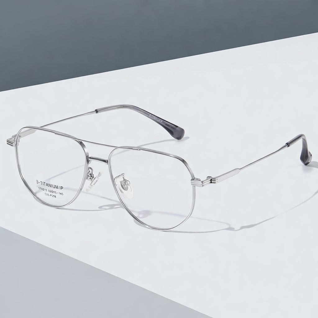 Eyeao Aviator Pure titanium Blue light blocking Optical frames ST6219