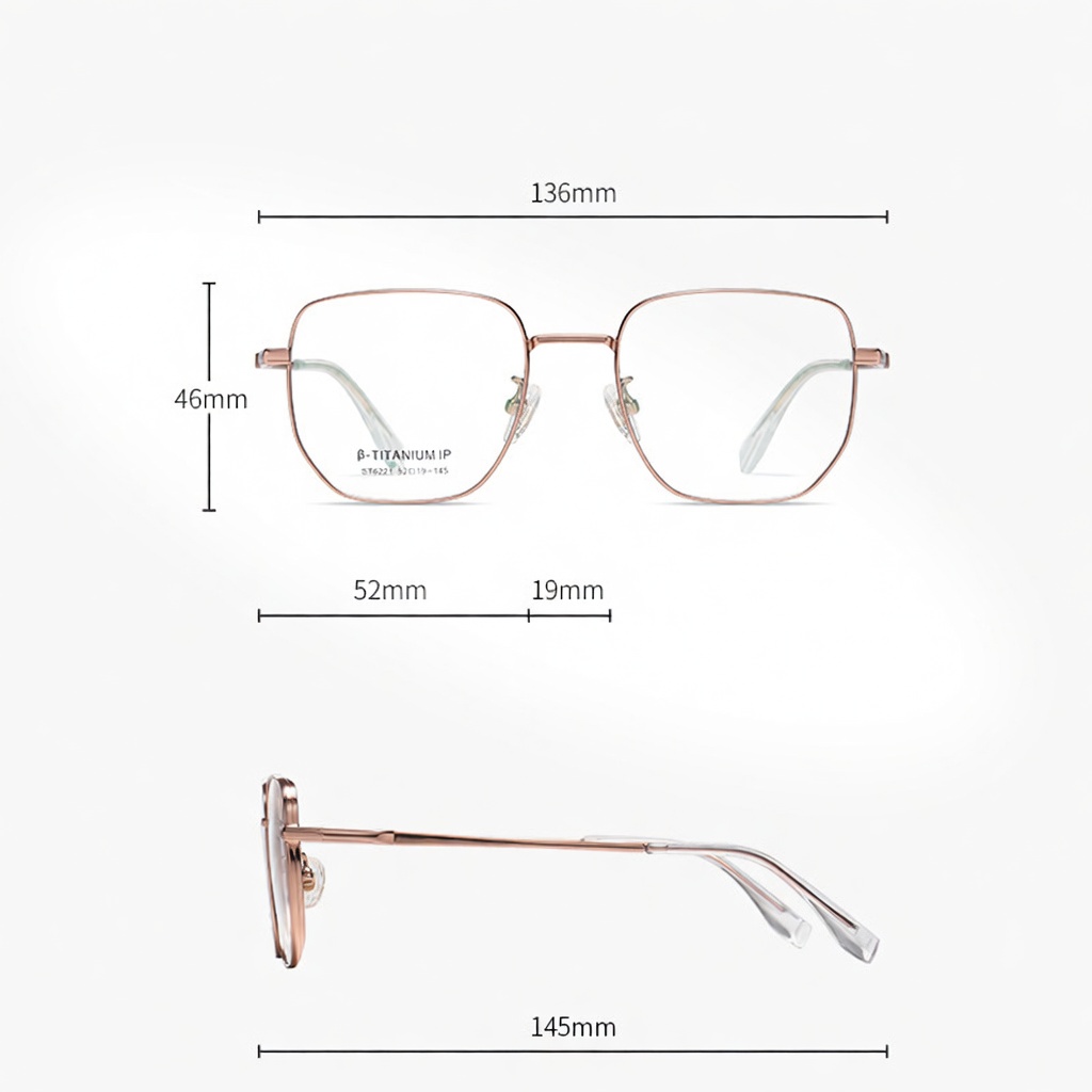 Eyeao Pure titanium Optical frames ST6221