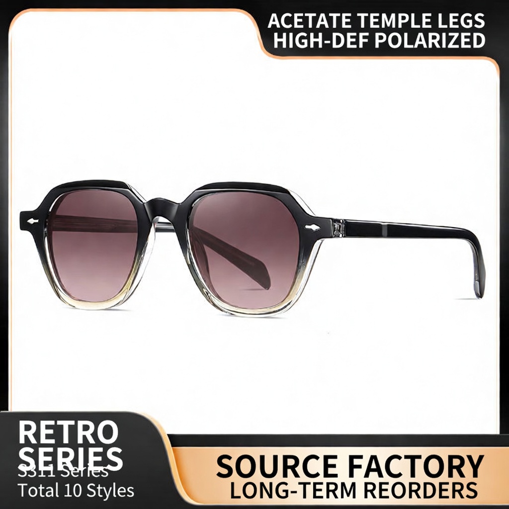 Eyeao Acetate UV400 Blue light blocking Sunglasses S31103