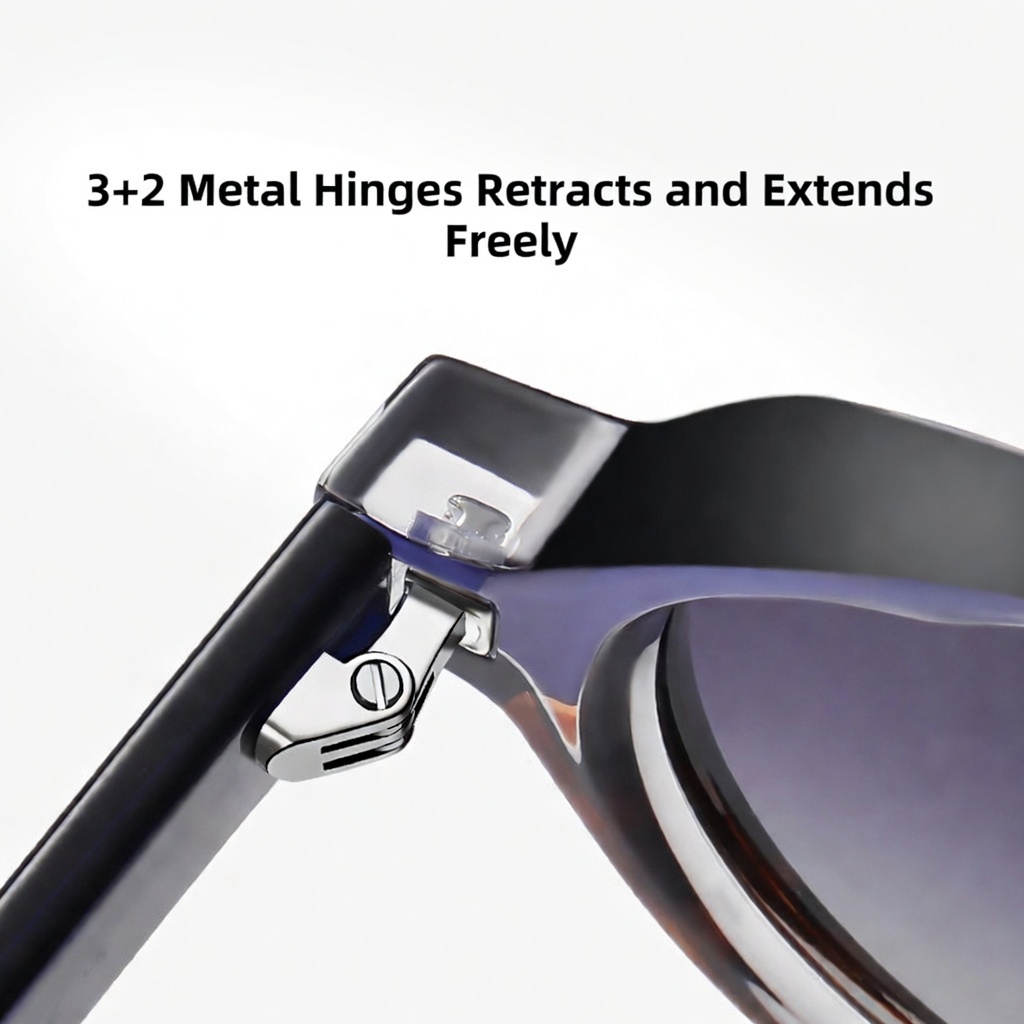 Eyeao Round Acetate Blue light blocking Polarized Sunglasses S31108