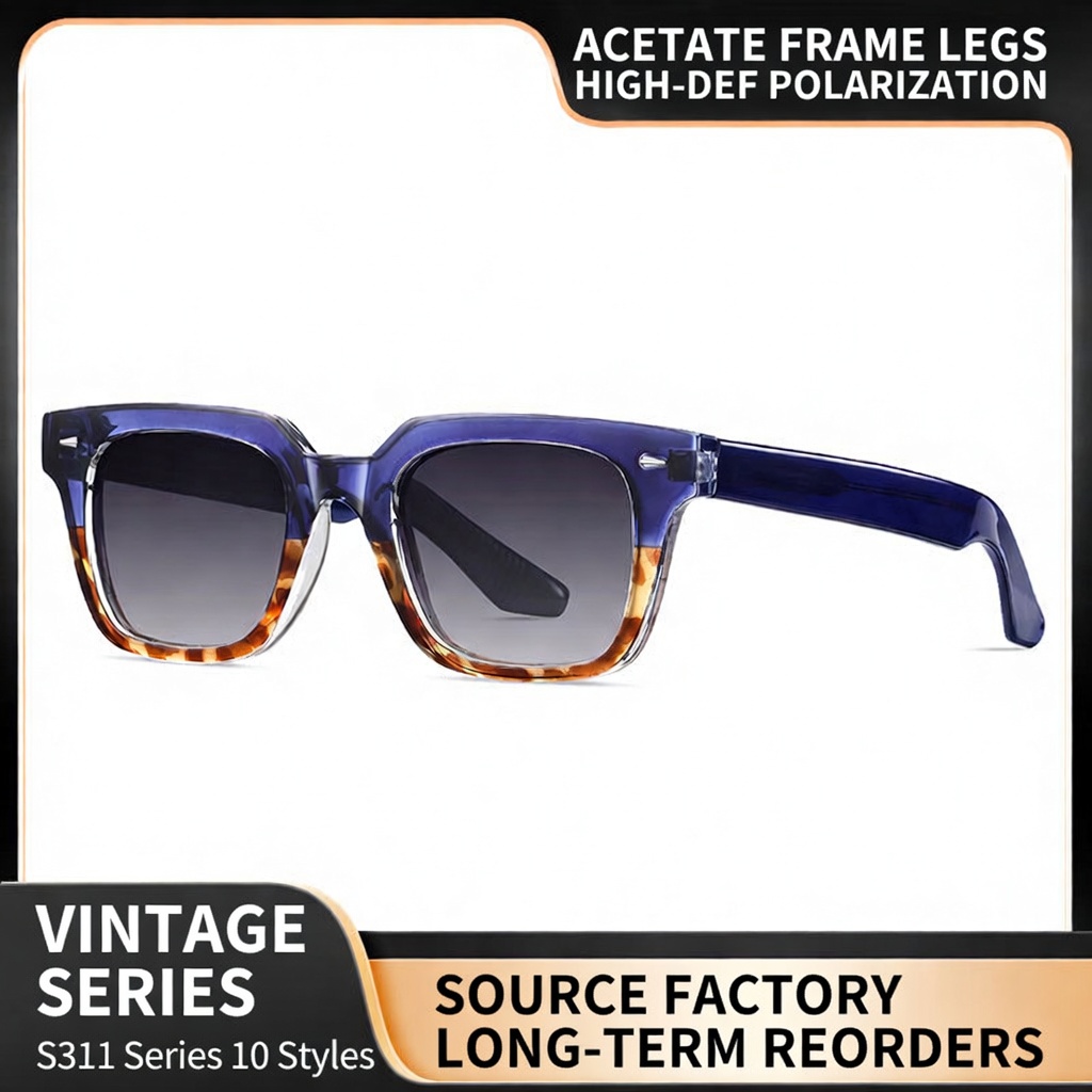 Eyeao Acetate Polarized Blue light blocking Sunglasses S31105