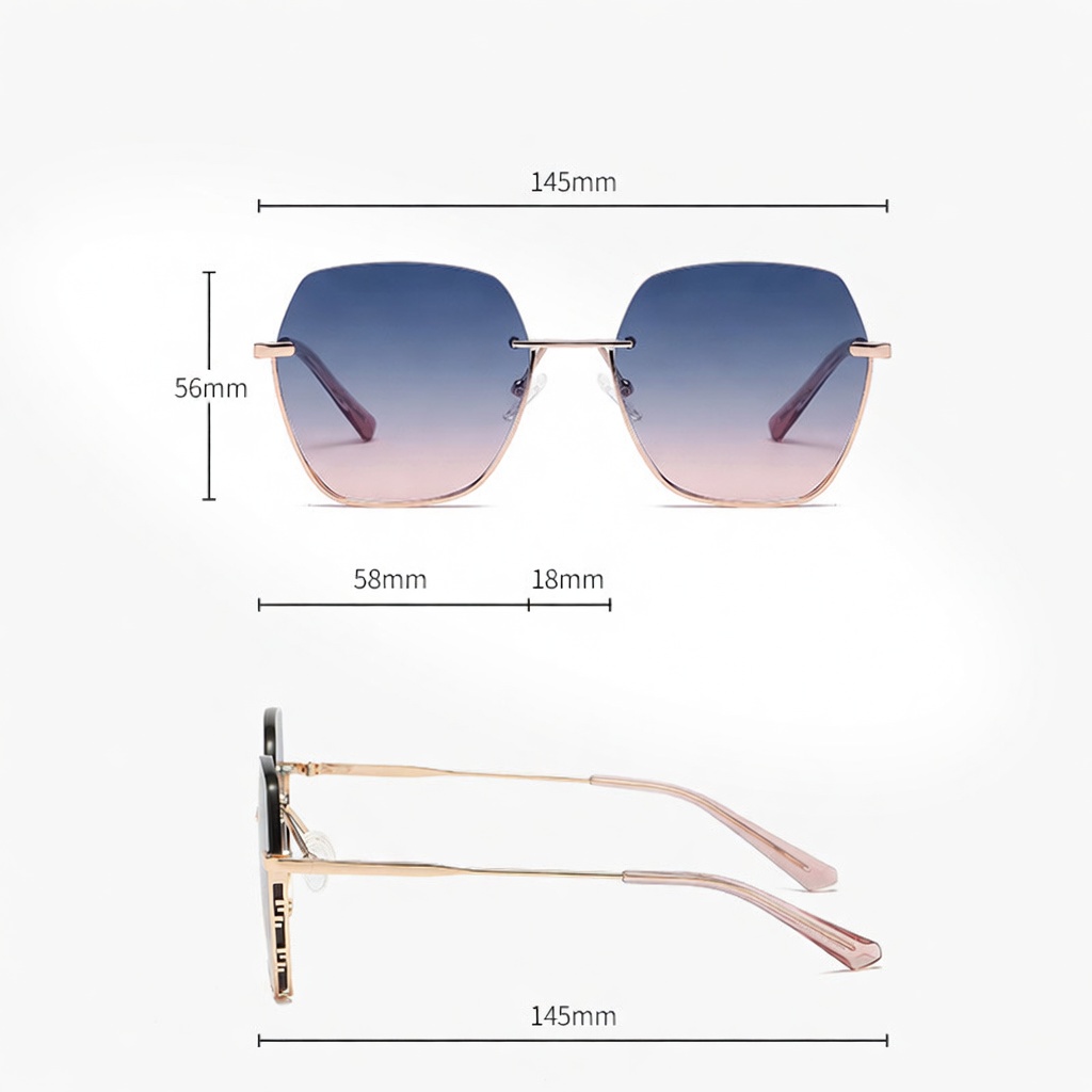 Eyeao Metal Nylon UV400 Sunglasses JS8563