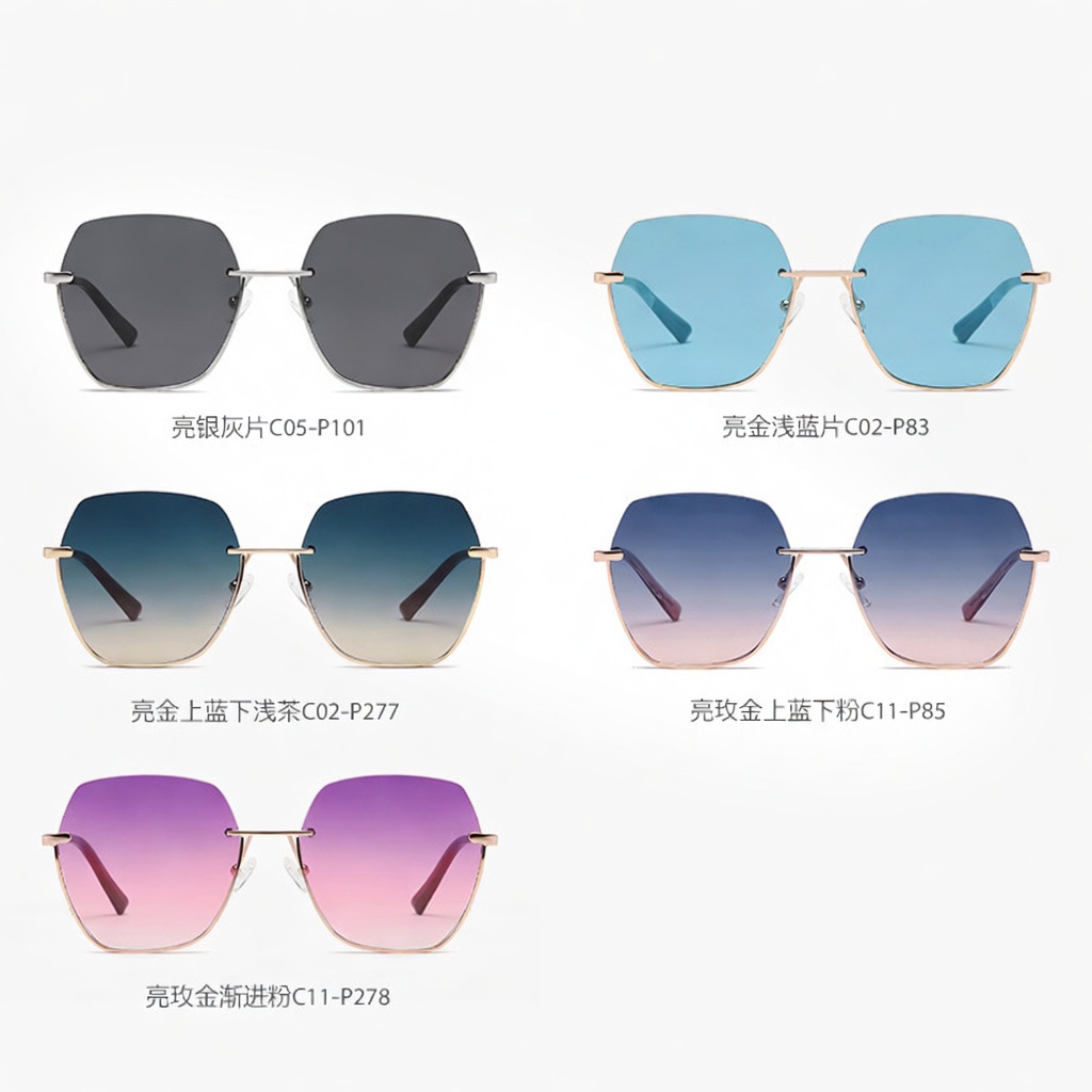 Eyeao Metal Nylon UV400 Sunglasses JS8563