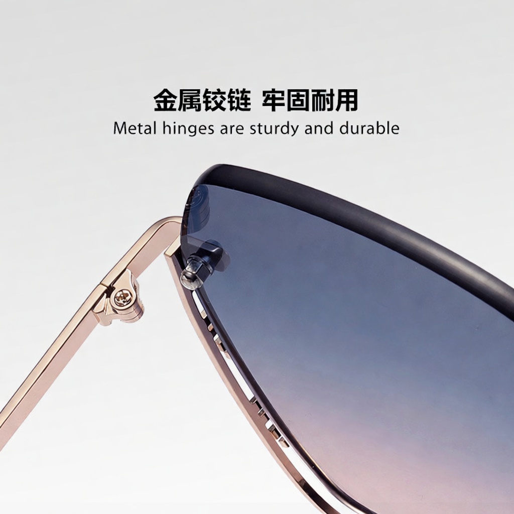 Eyeao Metal Nylon UV400 Sunglasses JS8563