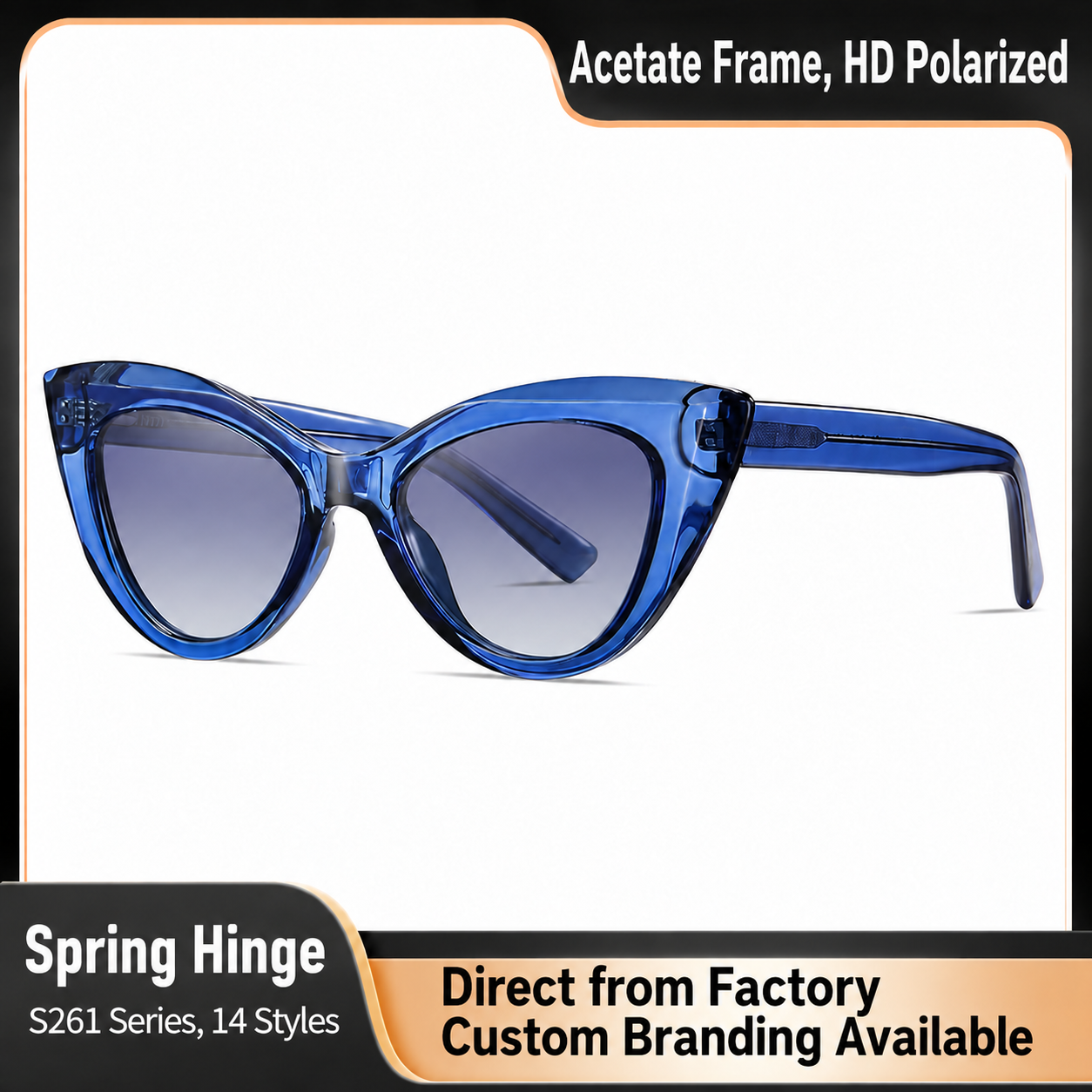 Eyeao Acetate Polarized Blue light blocking Sunglasses S26113