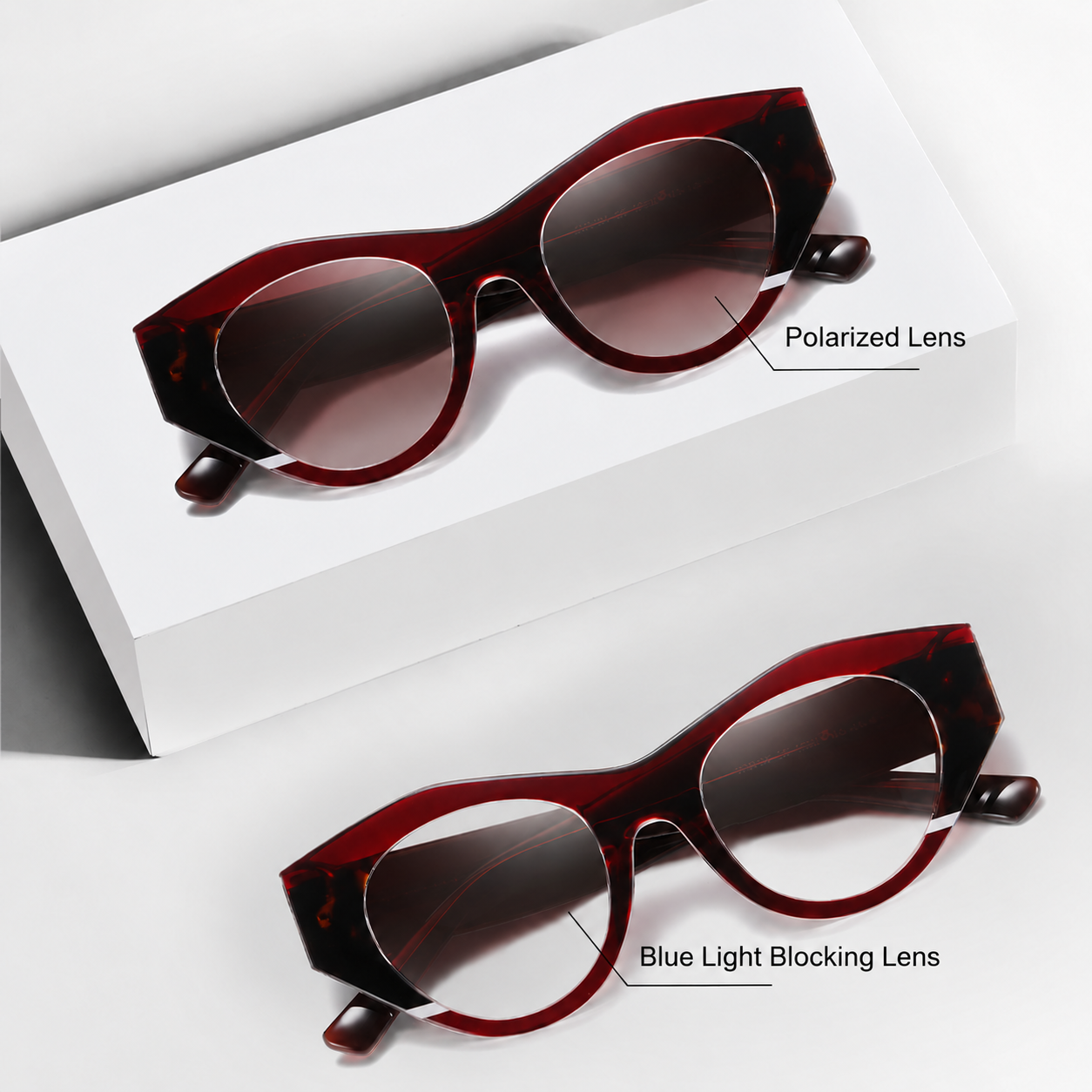 Eyeao Acetate Polarized Blue light blocking Sunglasses S26104