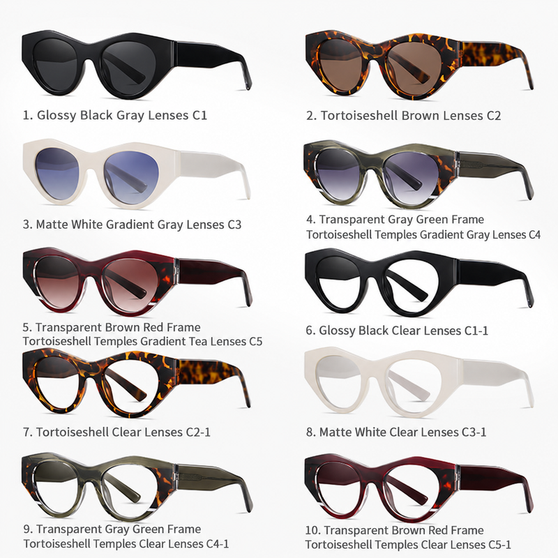 Eyeao Acetate Polarized Blue light blocking Sunglasses S26104